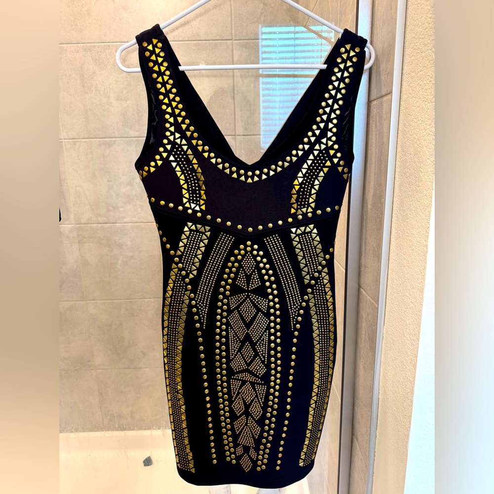 2b bebe Cocktail Dress - Mini: Black Solid Dresses - Used - Size Small